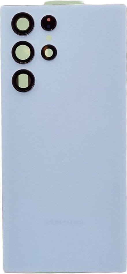 Achterkant Geschikt voor Samsung Galaxy S22 Ultra – Premium – Blauw