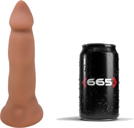 665 - Sakura - XXL Dildo - Beige - Liquid Siliconen - Maat S