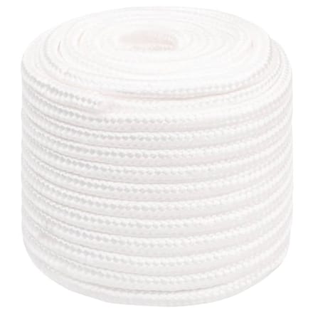 vidaXL - Boottouw - 18 - mm - 25 - m - polypropyleen - volwit
