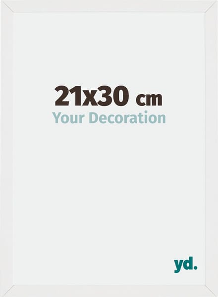 Your Decoration - Fotolijst 21x30 cm - MDF - Wit Hoogglans - Mura