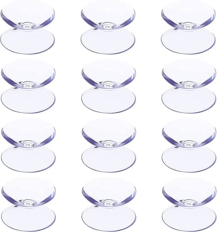 Dailygoods- Zuignap 12 x - Dubbelzijdige Zuignappen - Antislip