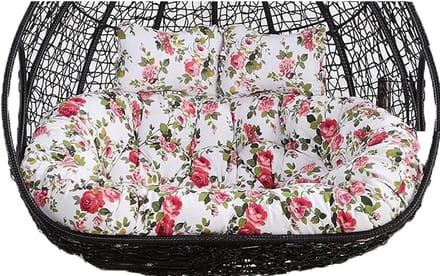 Schommelstoel Kussen - Hangmat Kussen - Buiten Ontspannen - Extra Dikke Vulling - 150x110cm - Bloem E