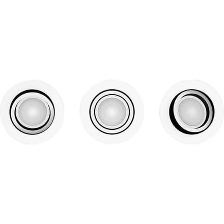 Philips Hue Centura inbouwspot - wit en gekleurd wit - 3-pack - wit - rond - GU10