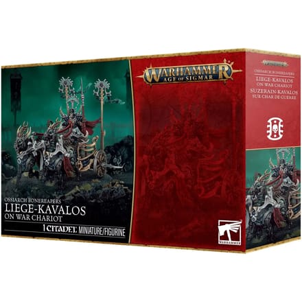 Beeldjes Games Workshop Warhammer AoS - Ossiarch Bonereapers Suzerain Kavalos sur Char de Guerre