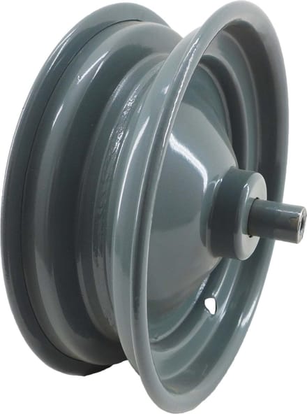Kruiwagen velg - 8 Inch - 8" - 15cm as - M10 - Grijs