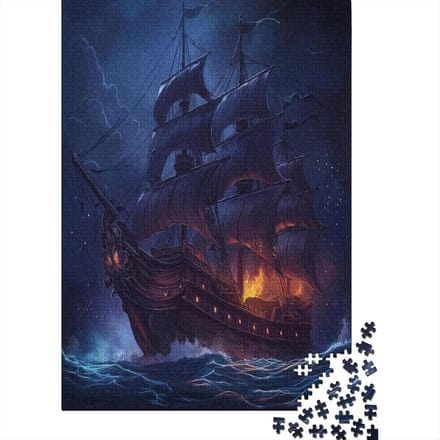 Puzzel Schip - Volwassen Puzzel - Ontspannende Uitdaging - Onmogelijke Puzzel - 75 x 50 cm