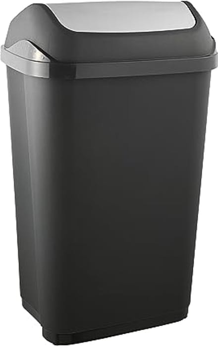 Swing Bin Swantje Vuilbak 39x29x66 - 50 L Graphite Keeeper 10308