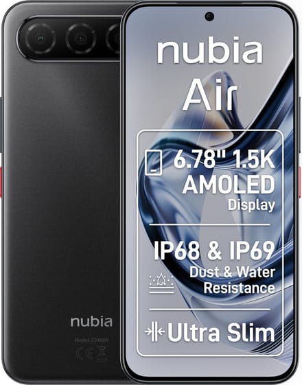 ZTE Nubia Air - 5G - 8GB/256GB - Zwart