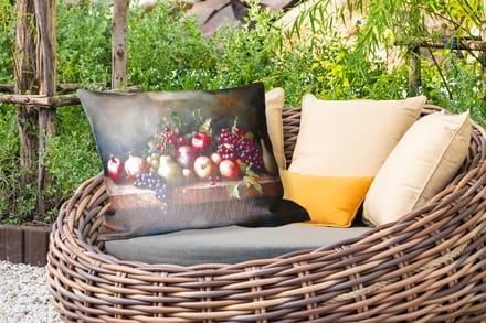 Buitenkussens - Rustiek - Stilleven - Fruit - 60x40 cm - Weerbestendig