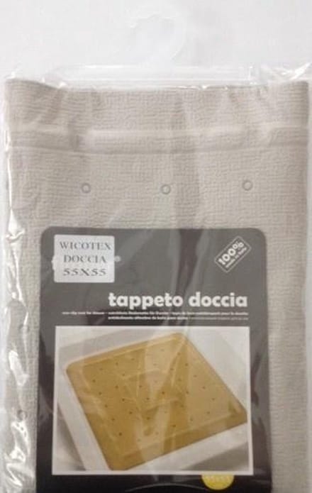 Douchemat-douche antislip voor douche grijs 55x55cm
