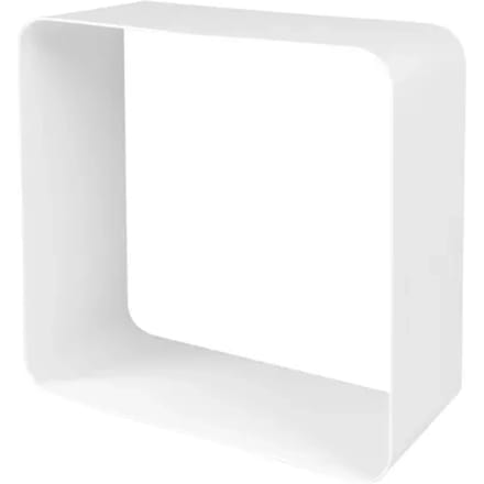 Duraline Wandkubus Staal Wit 2mm 28x28x12cm 3pp