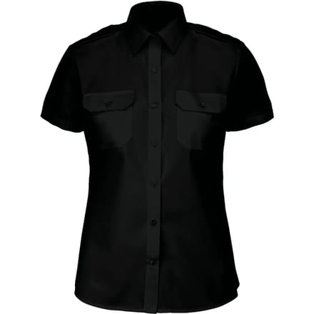 Kariban Damespilootoverhemd korte mouwen K504 - Black - XXL