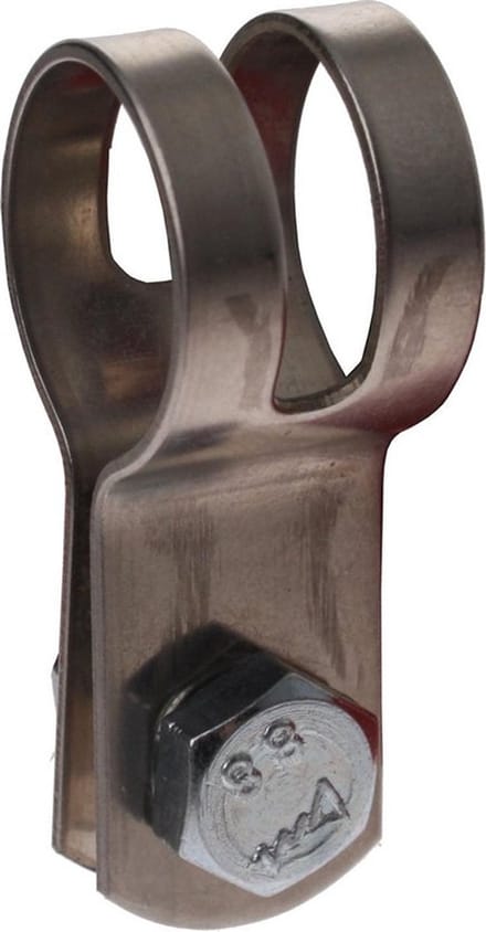 BANDAGE KLEM 18MM RVS COMPLEET FIETSFRAME