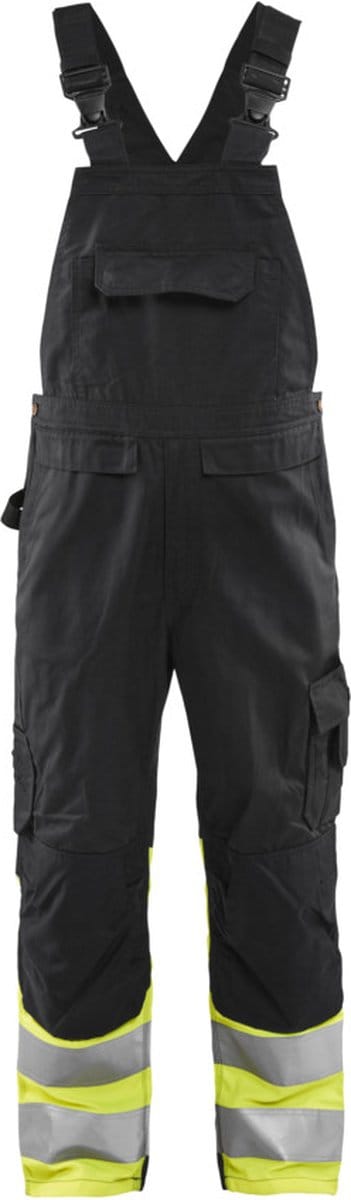 Blaklader High Vis bretelbroek 2662-1800 - Zwart/High Vis Geel - D92