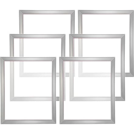 Kit d'impression sérigraphique Cadre de sérigraphie 20x24 pouces Maille 110 Count 6 pièces