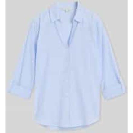relaxed fit overhemdblouse van puur katoen