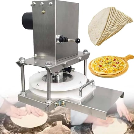 Elektrische Deegroller - Deegpers Machine - Bakkerij Gebruik - Krachtige DC Motor - 28.5 cm Werkbreedte