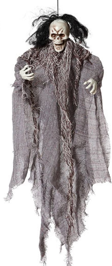 Halloween/horror thema hang decoratie spook/skelet - enge/griezelige pop - 60 cm