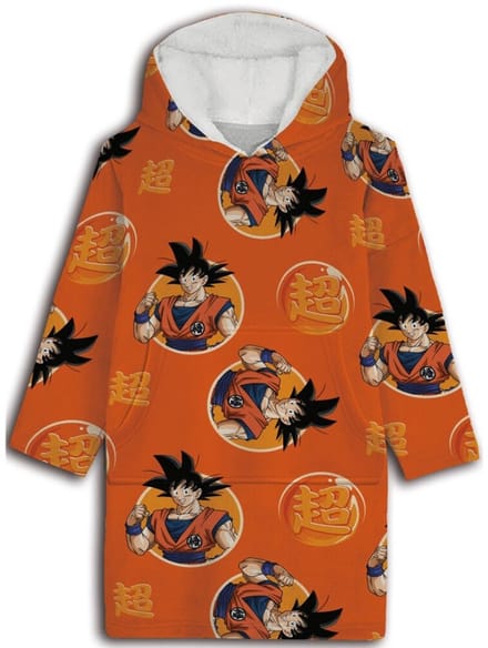 Dragon Ball Z Hoodie Fleece Deken, Warrior - Volwassen (One Size) - Polyester