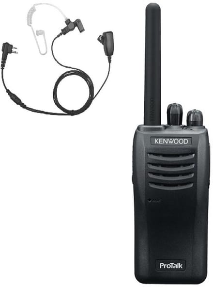 TK-3501E ProTalk® portofoon met beveiligingsoortje en tafellader - Security -