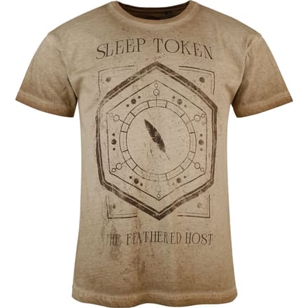 Sleep Token T-shirt - Feathered Host - S tot 4XL - voor Mannen - beige