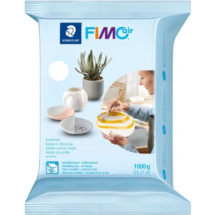 Boetseerklei Staedtler Fimo air 8101 1000 gram wit