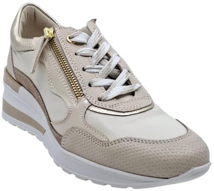 DL Sport 6999 Trevia Beige | Sneaker met sleehak