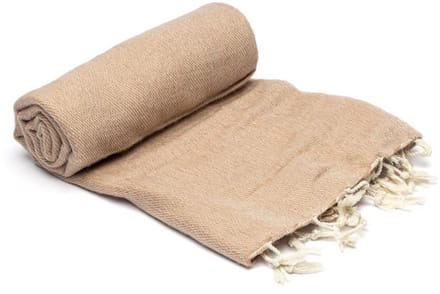 Meditatie omslagdoek beige – 200 cm x 80 cm