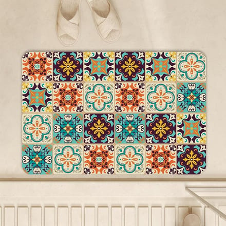 Frans Crème Wind Diatomeeënaarde Mat Toiletdeur Absorberende Sneldrogende Mat Huishoudelijke Antislipmat 40 * 60cm blue