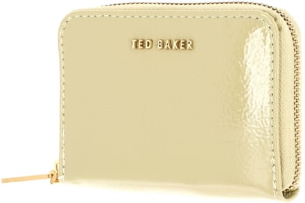 Ted Baker portemonnee Crinnie Crinkle Icon Small Zip Around Purse Yellow mosterdgeel