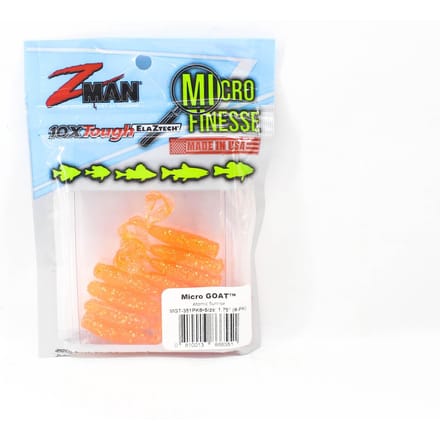 Leurre souple Zman Micro Goat 1,75 pouces 8/paquet Atomic Sunrise (6551) white