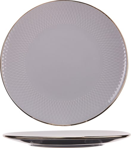 Cosy&Trendy Ravenna Plat Bord Grey - Ø 27,2cm x 5cm