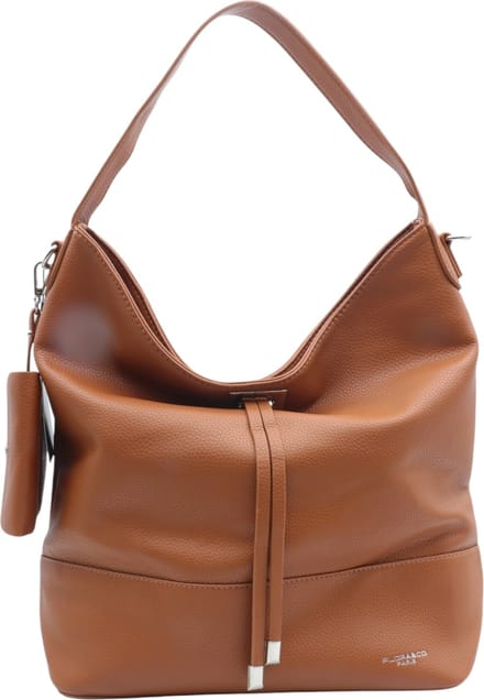 Flora & Co - schoudertas met bijpassende portemonnee - camel
