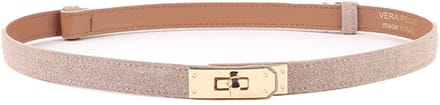 Giuliano Lederen riem - Made in Italy - Beige
