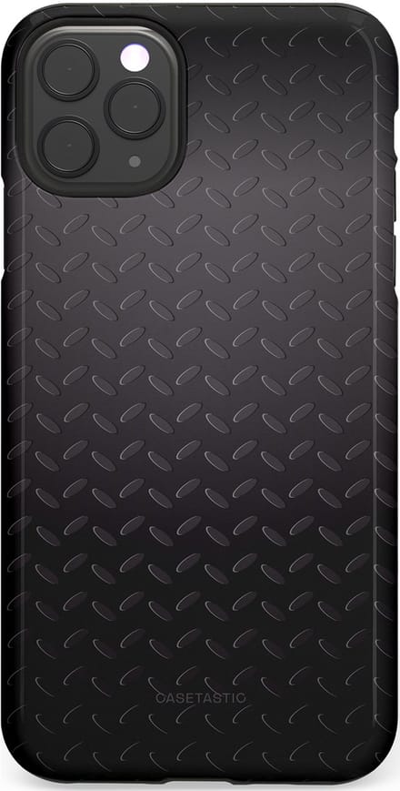 Casetastic hoesje geschikt voor Apple iPhone 11 Pro Max - Dubbellaagse bescherming - Geometaal - Fashion Case - Zwart