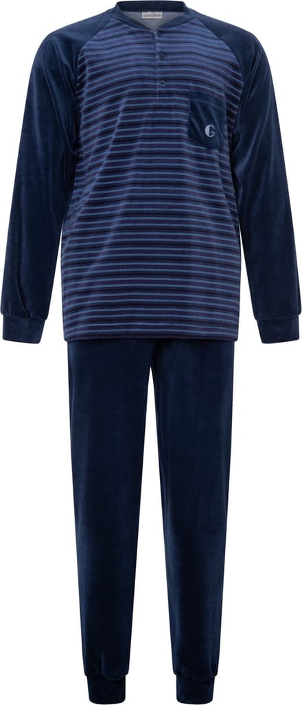 Heren pyjama Gentlemen 114215 velours knoop L