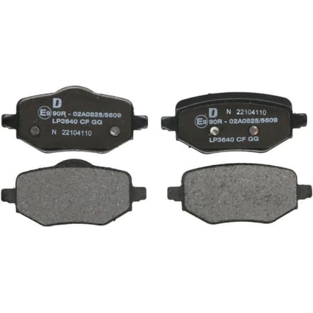 Remblokset DELPHI LP3640, achter