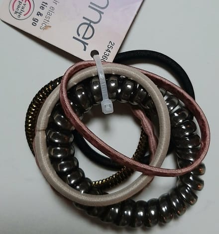 Zenner tie & go haarelastieken - 6x elastiekjes voor haar - haarelastiekjes mix basic