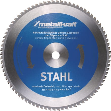 MetallKraft - Zaagblad - 355mm - RVS