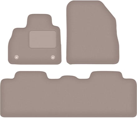 Beige veloursmatten voor: Renault Espace V minivan (2015-)