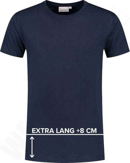 Santino T-shirt extra lang Jace plus