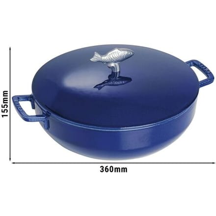 STAUB SPECIALITIES - Bouillabaisse pot - Ø 280mm - Gietijzer - Donkerblauw