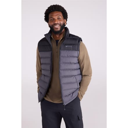 Mountain Warehouse Heren Seasons II gewatteerd gilet (Donkergrijs)
