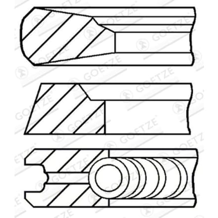 Goetze Engine Zuigerveren set GOETZE 08-143600-10