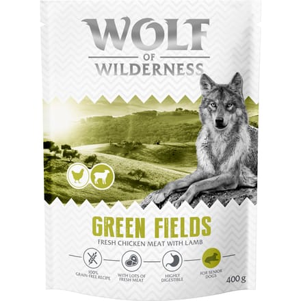 Wolf of Wilderness Senior "Green Fields" Lam - graanvrij - 400 g: Nieuw Recept