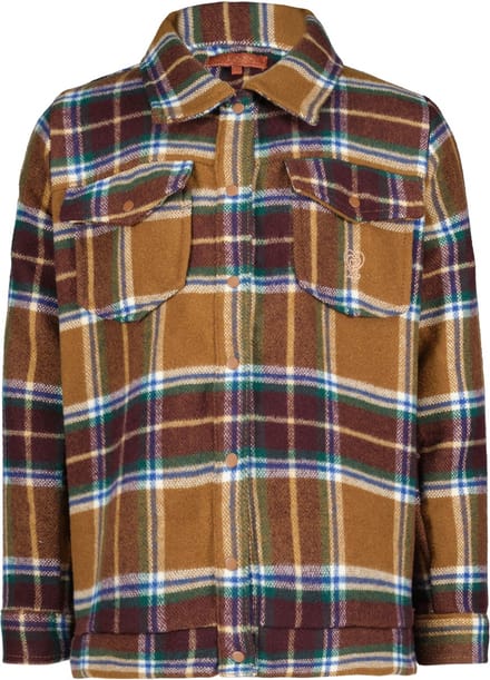 4PRESIDENT Sweater meisjes - Brandy Brown Aop - Maat 128 - Meisjes trui