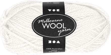 Melbourne wolgaren, L: 92 M, off-white, 50 gr/ 1 bol