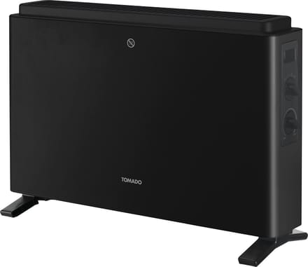 Tomado THC2003B - Elektrische kachel - Convectorkachel - 24m² - 2000 watt - Zwart