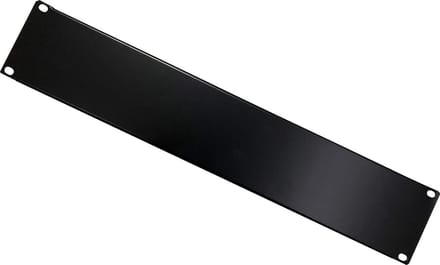 Blindpaneel Rekkast - Afdekplaat Paneel - Kast Afsluiten - 2 HE - 482.6 mm - Zwart