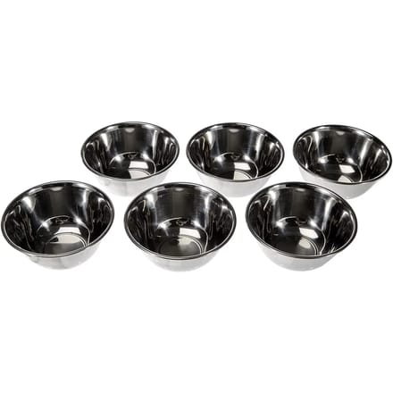 Set van 6 kleine roestvrijstalen kommen Lacor Garinox